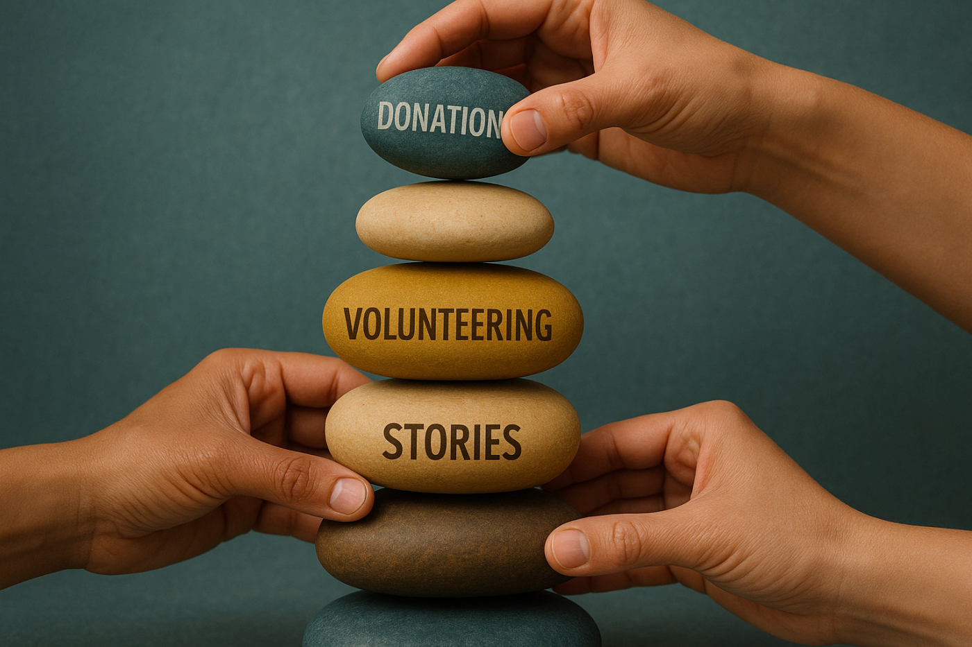 Community Building Foundations of Hope Stone by Stone